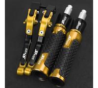 YYSMO Accessori Moto Leve Frizione Freno Regolabili Regolabili Manopole Manubrio Estremità Per Hon&da SH125 SH125i SH 125 125i 2008-2024 2023 2022 2021 2018 2014(Oro)