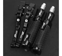 YYSMO Accessori Moto Leve Frizione Freno Regolabili Regolabili Manopole Manubrio Estremità Per Hon&da SH125 SH125i SH 125 125i 2008-2024 2023 2022 2021 2018 2014(Nero)