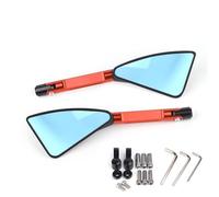 YYSMO per Aprilia STX Cafe 150 TREEA APR150-5A APR125-3 SR MAX300 Specchio Moto CNC Retrovisore Laterale(Orange)
