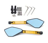 YYSMO per Hon&da CB190X/R CBF190R TR CBR190 Specchietto Retrovisore Moto Specchietto Retrovisore da Competizione(Oro)