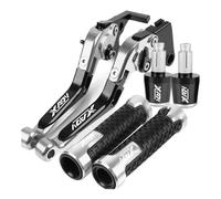 YYSMO per Hon&da XADV750 XADV X-ADV X ADV 750 2017 2018 2019 2020 2021 2022 2023 2024 Accessori Moto Pieghevoli Regolabili Freno Leve di Frizione Manopole estremità(Argento)