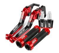 YYSMO per Hon&da XADV750 XADV X-ADV X ADV 750 2017 2018 2019 2020 2021 2022 2023 2024 Accessori Moto Pieghevoli Regolabili Freno Leve di Frizione Manopole estremità(Rosso)