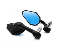 YYSMO Specchietto Retrovisore Manubrio per Moto per Hon&da CB650R CB400F CB300R(Blu)