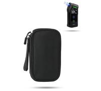 yystao Borsa elettronica per etilometro ACE X, compatta per cavi, piccola borsa organizer per cavi e accessori elettronici, borsa da viaggio piatta con tasca a rete, nera