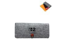 yystao Case for Switch 2, Felt Storage Bag, Electronics Accessories Organizer, Slim Travel Pouch, Compatible with Switch 2,Shock & Drop Resistant, Dark Gray