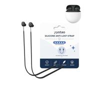 yystao Cinturino in silicone anti-smarrimento per Google Pixel Buds 2a | Protegge gli auricolari dalla perdita durante l'allenamento intenso, pendolari quotidiani, corsa e viaggi, nero