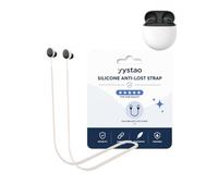 yystao Cinturino in silicone anti-smarrimento per Google Pixel Buds 2a | Protegge gli auricolari dalla perdita durante l'allenamento intenso, pendolari quotidiani, corsa e viaggi, bianco