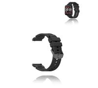 yystao Cinturino per Garmin Venu X1, in silicone, compatibile con Garmin Venu X1, delicato sulla pelle, cinturino di ricambio per smartwatch (nero)