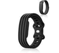 yystao Cinturino per Google Fitbit Air, morbido silicone Active Band per donne e uomini, impermeabile, ricambio sportivo, nero
