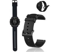 yystao Cinturino per orologio Suunto Core 2 da 49 mm, in morbido silicone, unisex, impermeabile, sportivo, 22 mm, nero, 1 pezzo
