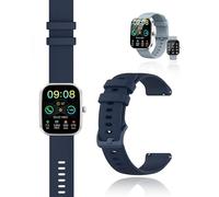 yystao Cinturino per Soudorv T70, in silicone, compatibile con Soudorv T70, delicato sulla pelle, cinturino di ricambio per smartwatch, 22 mm (blu)
