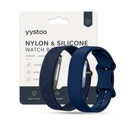 yystao Confezione da 2 cinturini di ricambio per HUME 2.0, in nylon e | 1 cinturino in nylon e 1 cinturino in silicone, leggero, traspirante e regolabile per lo sport e la vita quotidiana