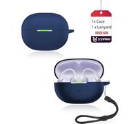yystao CUSTODIA COVER CASE PER SHOKZ OpenDots Air Cuffie, Custodia morbida in silicone con cordino, antiurto e antigraffio, colore: Blu