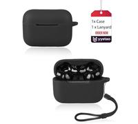 yystao Custodia per auricolari Razer Hammerhead V3 X HyperSpeed, custodia in silicone morbido con cordino, custodia antiurto antigraffio, nera