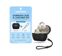 yystao Custodia per auricolari Sennheiser ACCENTUM con clip, custodia in silicone morbido con cordino, custodia antiurto e antigraffio, colore nero