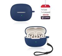 yystao Custodia per auricolari SHOKZ OpenDots 2, custodia in silicone morbido con cordino, custodia antiurto e antigraffio, blu