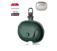 yystao Custodia per auricolari Shokz OpenDots Air, realizzata a mano, in poliuretano, antiurto, antigraffio, verde