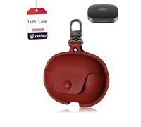 yystao Custodia per auricolari Shokz OpenFit Pro, realizzata a mano, in poliuretano, resistente agli urti e ai graffi, colore rosso