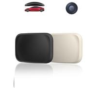 Yystao Custodia protettiva in silicone compatibile con Motorola Moto Tag, design magnetico a forma di auto (bianco e nero)