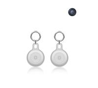 Yystao Custodia protettiva in silicone compatibile con Motorola Smart Tag, con cordino (bianco)