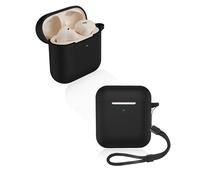 yystao - Custodia protettiva per auricolari wireless Marshall Minor IV, in morbido silicone, compatibile con Marshall Minor IV, con cordino, antipolvere, antiurto e durevole, colore nero