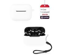 yystao Custodia protettiva per cuffie Razer Hammerhead V3 X HyperSpeed, in morbido silicone con cordino, antiurto e antigraffio, bianco