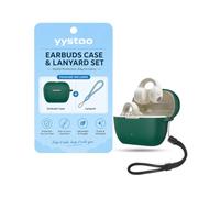 yystao Custodia protettiva per cuffie Sennheiser ACCENTUM Clip in morbido silicone con cordino, antiurto e antigraffio, verde