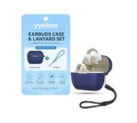 yystao Custodia protettiva per cuffie Sennheiser ACCENTUM Clip in morbido silicone con cordino, antiurto e antigraffio, blu