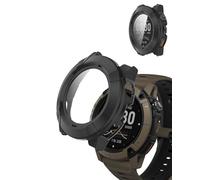 Yystao - Custodia protettiva per smartwatch COROS Nomad, con pellicola protettiva in vetro 9H, colore: Nero