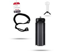 yystao Set di accessori per SJCAM C400: mini treppiede antiscivolo e cinghia da polso, treppiede in ABS rinforzato con piedini più larghi, cuscinetti in silicone e filettatura da 1/4" per la massima
