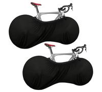 YYTECH 2 Pezzi Telo Copri Bicicletta Da Esterno, Telo Copribici, Lavabile Telo Copribici,Antipolvere Telo Bici,Durevole Copertura per Bicicletta,Bici da Corsa,Bici da Montagna Strada(Nero)
