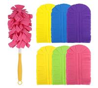 YYTECH 6 Pezzi Ricarica per Spazzola Magnetica per Polvere per Swiffer, Riutilizzabile per Swiffer Spazzola Magnetica Lavabile, Microfibra Super Assorbente per Asta Telescopica