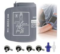 YYTECH Polsino per pressione sanguigna extra large compatibile con polsino per monitor della pressione sanguigna Omron, bracciale universale regolabile da 22 a 52 cm, include 6 interfacce universali