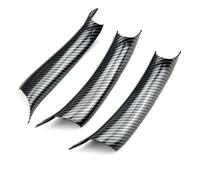 YYTEMD Copertura Protettiva Per Maniglia Della Portiera Con Texture Interna Per Auto, 3 Pezzi, In ABS, Per X5 F15 X6 F16 2014-2018 copertura maniglia portiera interna dell'auto(Carbon LHD)