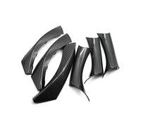 YYTEMD Per Serie 3 E90 E91 316 318 320 325 328i 2004 05-12 6 Pezzi Maniglia Interna Portiera Dell'auto Copertura copertura maniglia portiera interna dell'auto(LHD carbon texture)