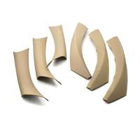 YYTEMD Per Serie 3 E90 E91 316 318 320 325 328i 2004 2005-2012 6 Pezzi Maniglia Interna Portiera Copertura Decorativa Stile Carbonio copertura maniglia portiera interna dell'auto(RHD beige)