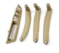 YYTEMD Set Di 4 Pezzi Maniglia Porta Anteriore Lato Guida, Bracciolo, Pannello Rivestimento Interno Per X5 X6 E70 E71 2007-2013 copertura maniglia portiera interna dell'auto(Beige LHD)