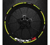 YYTEMD Strisce adesive per Bordi Adesivi Riflettenti per Strisce per Cerchi Moto Adesivi per Bordi del Cerchio 1 Set per Suzuki Gsx-s Gsx-s750 Gsxs1000 750 1000 600(Style 2)