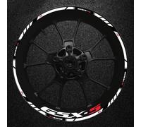 YYTEMD Strisce adesive per Bordi Adesivi Riflettenti per Strisce per Cerchi Moto Adesivi per Bordi del Cerchio 1 Set per Suzuki Gsx-s Gsx-s750 Gsxs1000 750 1000 600(Style 4)