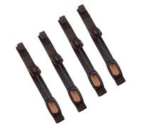 yytzior Set di cinturini in gomma fissi for fari neri universali for assorbimento degli urti della forcella da 30-43 mm for moto cross