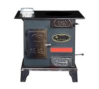 YYUINU Grande forno multifunzionale a carbone/legna, doppio forno indipendente, forno senza fumo in acciaio puro, adatto per ville, cortili, rifugi, riscaldamento e cottura, 56 × 35 cm