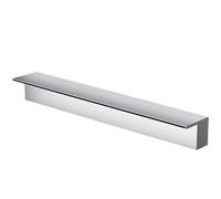 YYULZO 1 pz. Uscita for Fontana a Cascata in Acciaio Inossidabile Personalizzabile for Piscina e Giardino - Sfioratore a Cascata con Tubo Morbido e connettore(Silver,170cm)