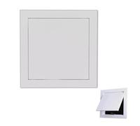 YYULZO Pannello di Accesso for cartongesso di Facile Installazione da 1 Pezzo: Porta di Accesso Push to Open in Metallo Bianco Resistente for pareti e soffitti(55x55cm)
