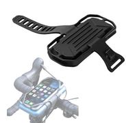 YYunying Supporto universale per telefono da bicicletta con supporto per power bank, in silicone, antivibrazione, regolabile, adatto per smartphone da 4 a 7 pollici