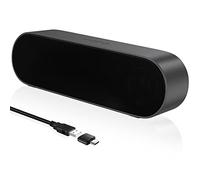 YYV Casse PC, Altoparlanti per Computer con Alimentazione USB, Mini Casse Soundbar Portatile Altoparlante per PC, Desktop, Laptop, Controllo del Volume e Pulsante Muto