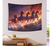 YYVKPMLXC Galloping Horse Arazzo Da Parete|Fantasy Colors Telo Da Parete Per La Decorazione Della Casa Arazzo Estetico 150cmx200cm