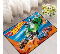 yyxsgdmw Tappeto H-Hot Tappeto Home Brand Decor Camera da Letto Hogar Mat Corridoio Balcone Giocattolo Moda Cool Car Entrance W-Wheels Zerbino Decorazione Q3605 80×120 Cm