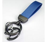 Yyyyy6A Auto Portachiavi per Alfa Giulia Stelvio,Leggero Resistente Portachiavi Anti-Perdita Parti di Ricambio per Portachiavi,B/Blue