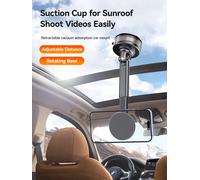 YZ 360 ° Parabrezza per cruscotto con braccio retrattile per montaggio su auto intelligente ad adsorbimento magnetico del vuoto con rotazione per Magsafe e tutti i telefoni