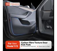 YZ Auto Porta Anti-Calcio Pad Per Tesla Modello 3 Y Highland Juniper Adesivo Trim Kit Porta Laterale Della Copertura Della Protezione Decorazione Interni